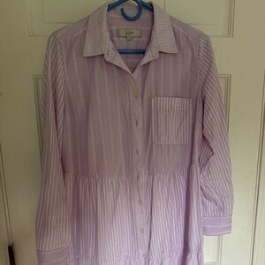 LOFT cotton swing mini dress